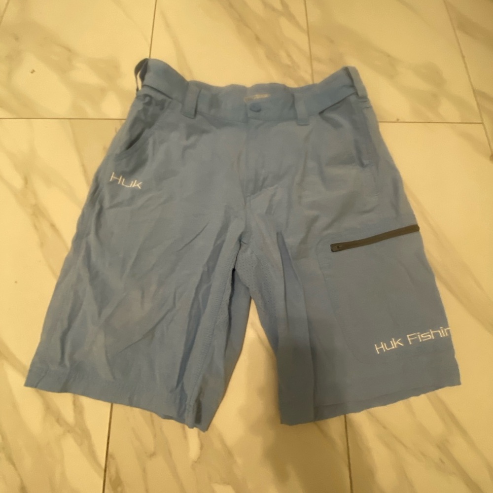 Huk Men's Blue Fishing Shorts